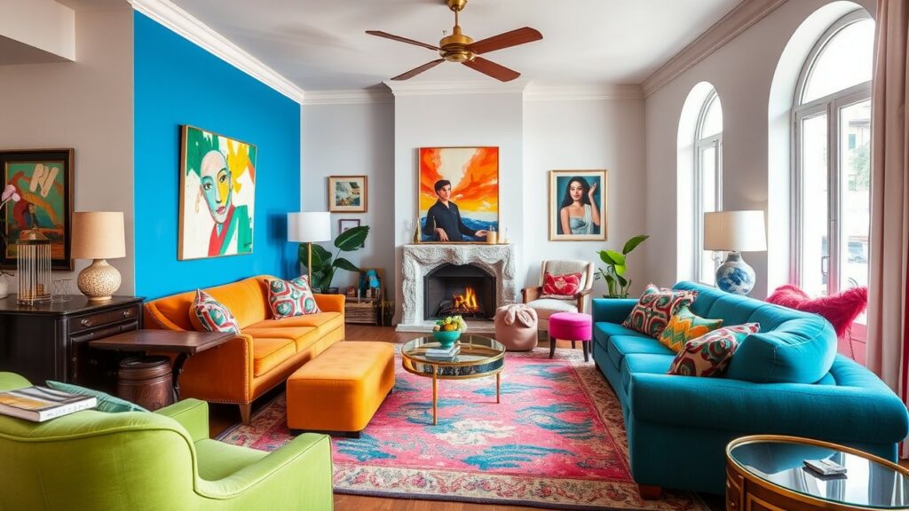 19 Bold and Colorful Living Room Inspirations