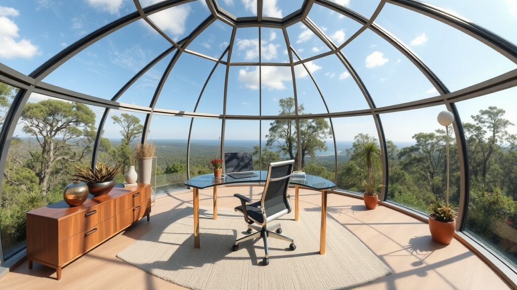 19 Glass Dome Luxury Home Office Designs