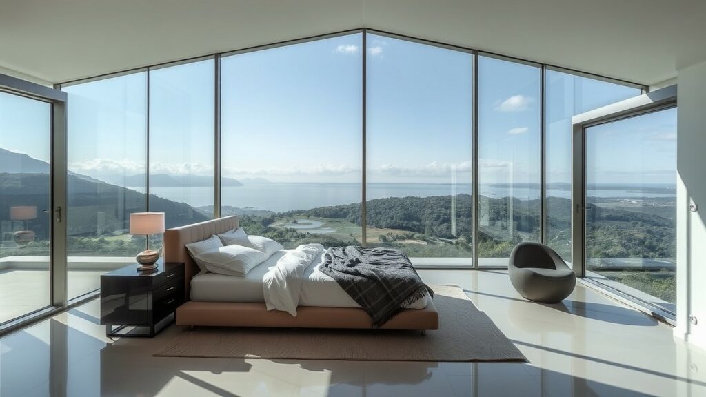 19 Glass-Walled Luxury Bedroom Ideas