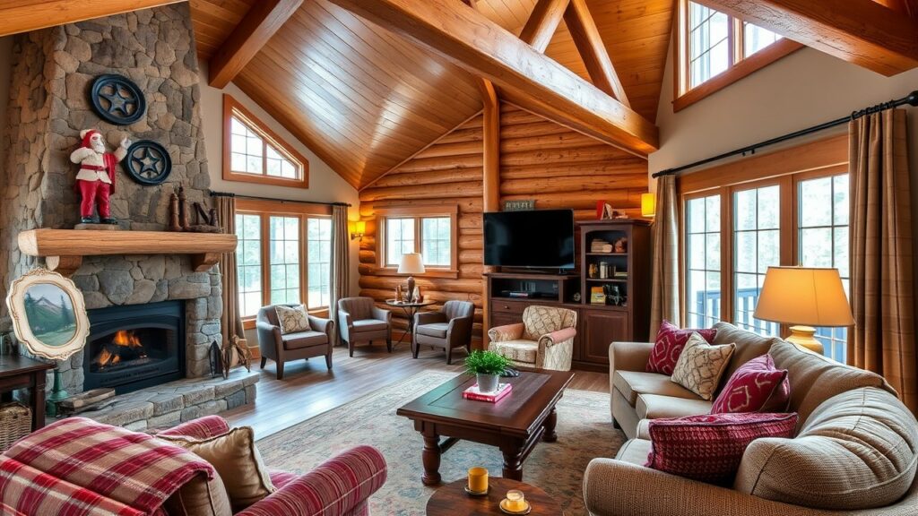 20 Cabin-Style Luxury Living Room Inspirations