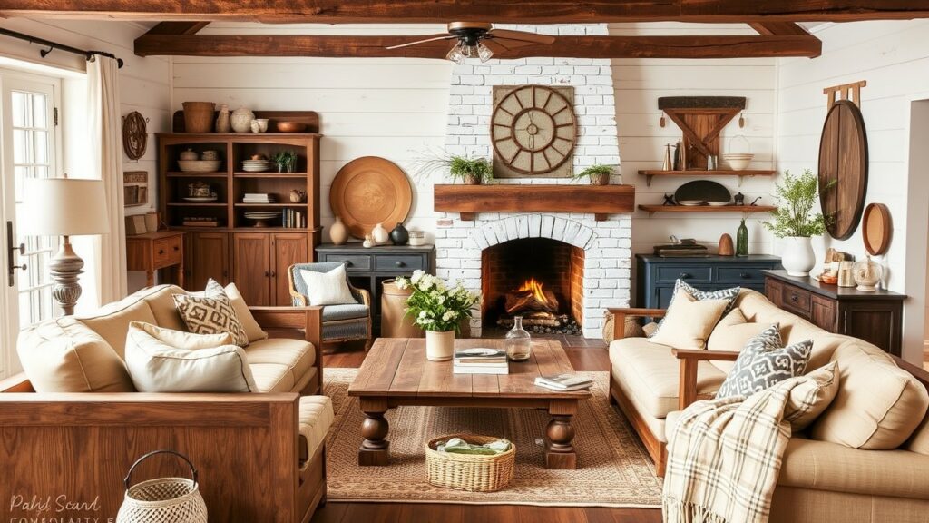 20 Farmhouse Luxury Living Room Concepts