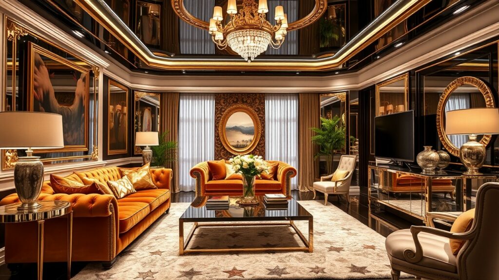 20 Hollywood Glam Luxury Living Room Ideas