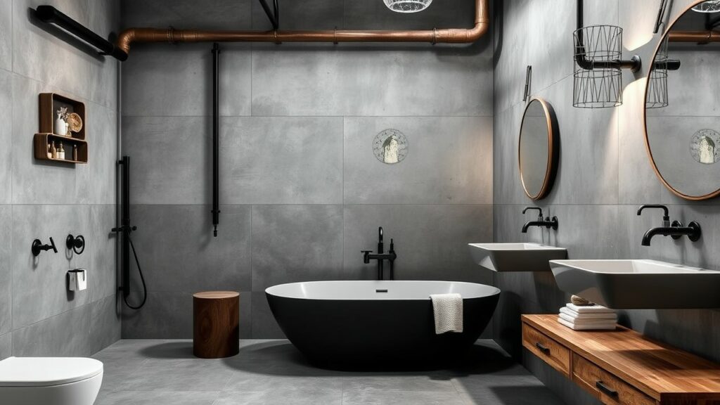 20 Industrial Chic Luxury Bathroom Design Trends