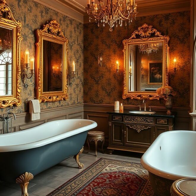 20 Lavish Golden Era Luxury Bathroom Designs for Timeless Glamour (#11 Will Shine!)