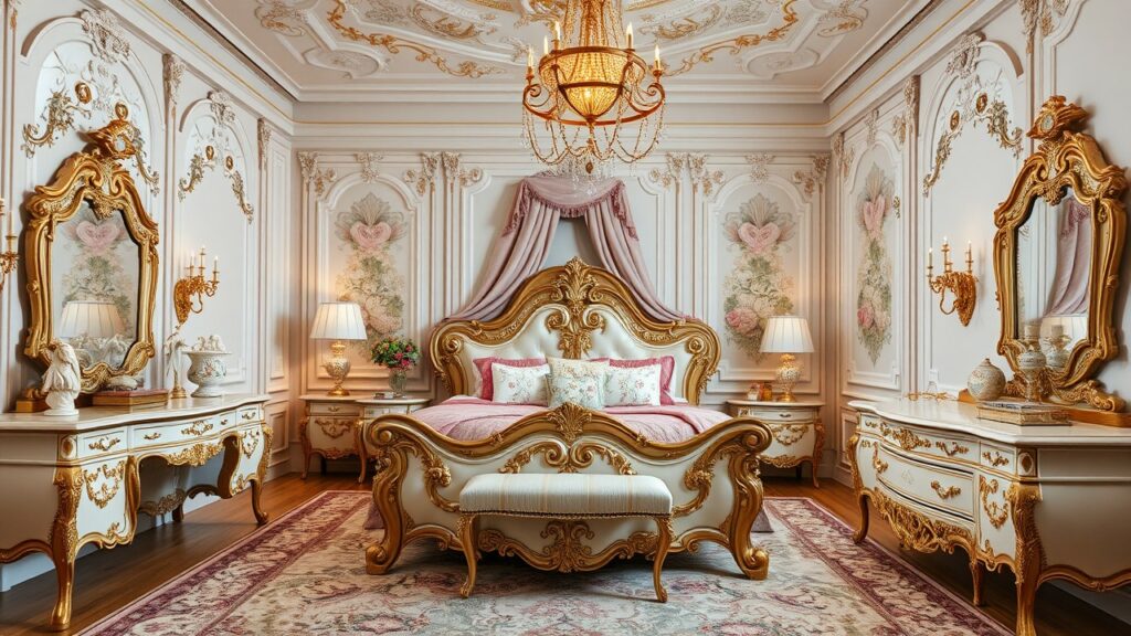 20 Ornate Rococo Luxury Bedroom Inspirations