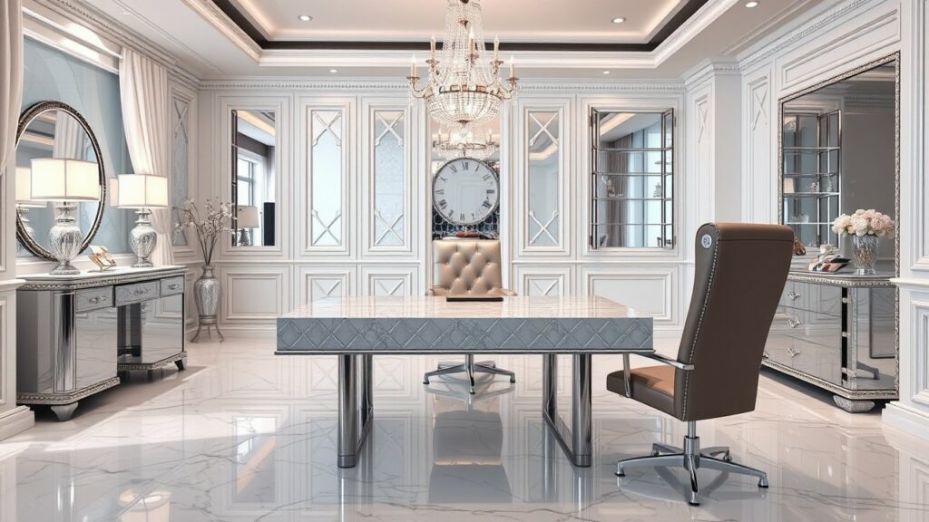 21 Diamond-Inspired Luxury Home Office Designs