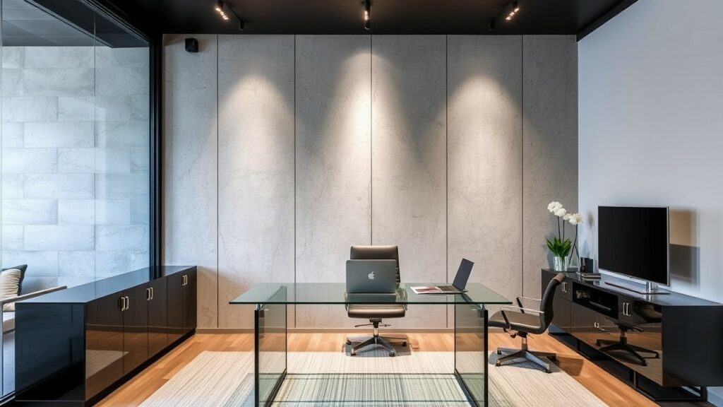 21 Glass and Concrete Luxury Home Office Inspirations