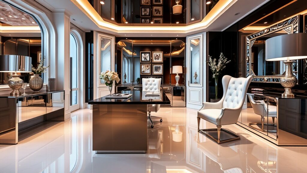 21 High-Gloss Luxury Home Office Inspirations