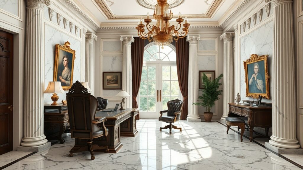 21 Neo-Classical Luxury Home Office Ideas