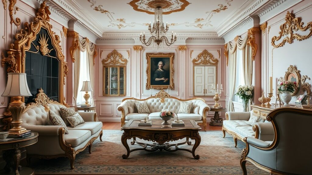 21 Ornate Rococo Living Room Concepts