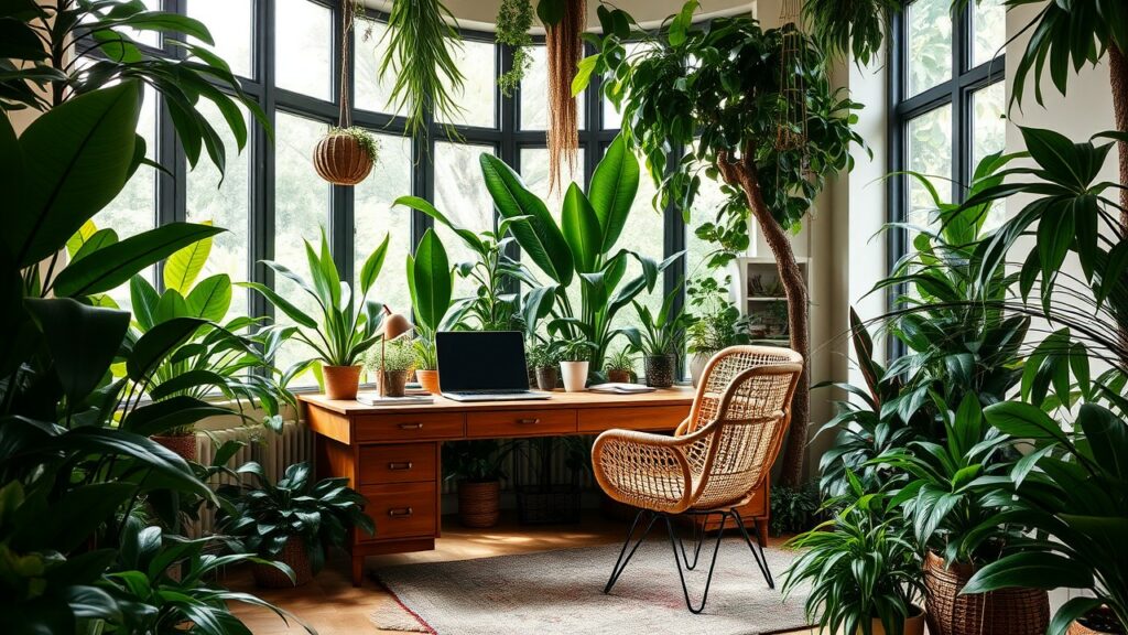 21 Urban Jungle Luxury Home Office Inspirations