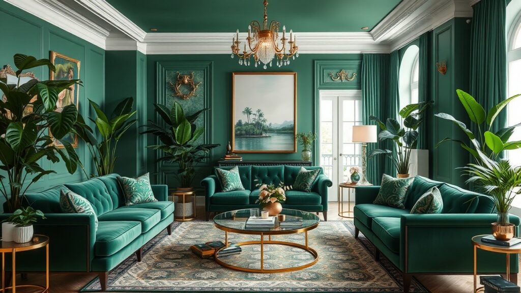 22 Emerald Green Oasis Living Room Inspirations