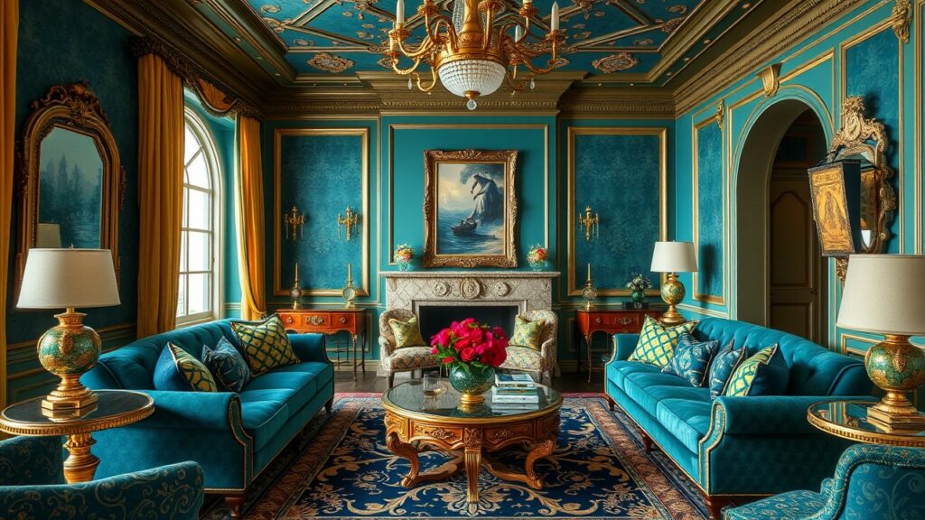 22 Peacock-Inspired Living Room Inspirations