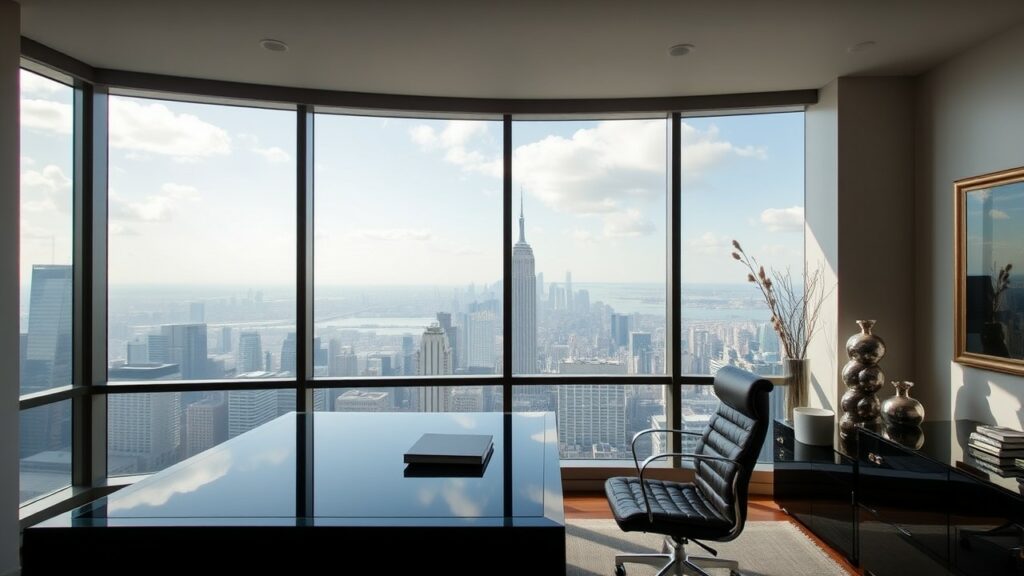 22 Skyline View Luxury Home Office Inspirations